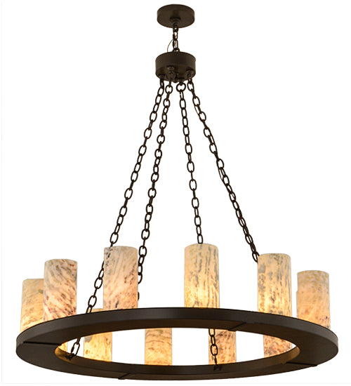 Meyda Tiffany Loxley 156030 Chandelier Light - Timeless Bronze