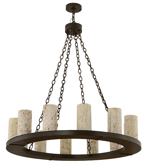 Meyda Tiffany Loxley 156030 Chandelier Light - Timeless Bronze