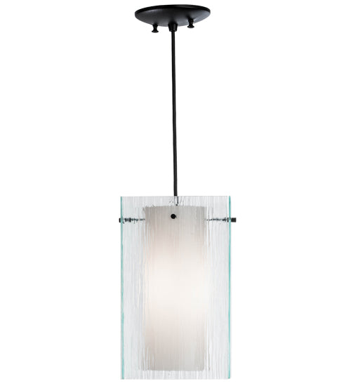 Meyda Tiffany Quadrato 156047 Pendant Light - Mist/White Black