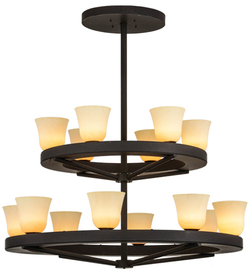Meyda Tiffany Loxley 156085 Chandelier Light - Dark Roast