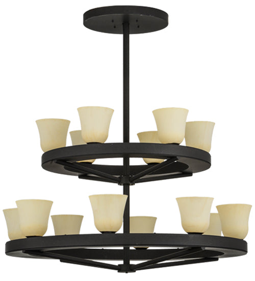 Meyda Tiffany Loxley 156085 Chandelier Light - Dark Roast