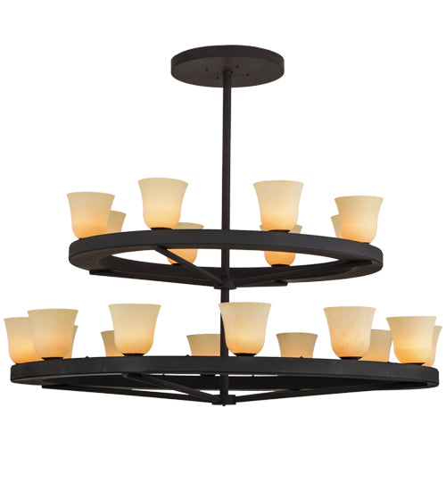 Meyda Tiffany Loxley 156086 Chandelier Light - Dark Roast