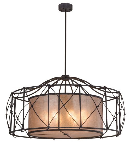 Meyda Tiffany Aspen 156197 Chandelier Light - Antique Iron Gate/Silver Mica