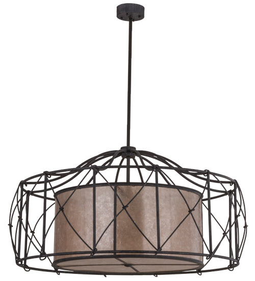 Meyda Tiffany Aspen 156197 Chandelier Light - Antique Iron Gate/Silver Mica