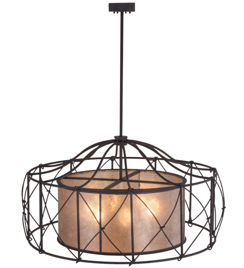 Meyda Tiffany Aspen 156197 Chandelier Light - Antique Iron Gate/Silver Mica