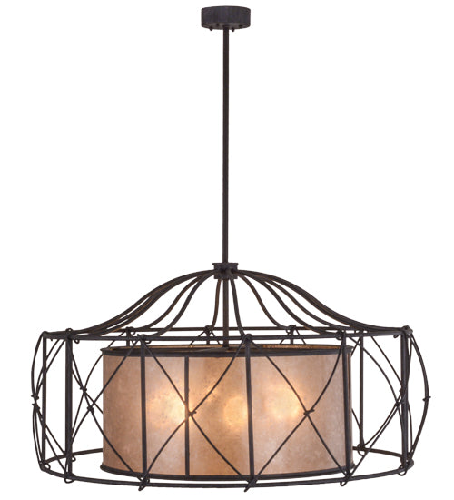 Meyda Tiffany Aspen 156197 Chandelier Light - Antique Iron Gate/Silver Mica