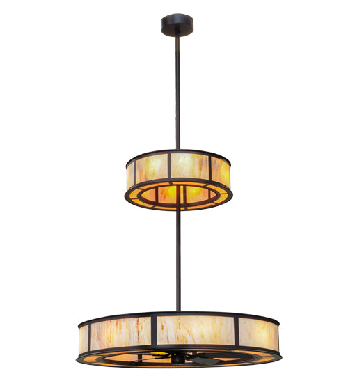 Meyda Tiffany Lighting 156408 Smythe Craftsman 16 Light Chandel-Air Decor Bronze / Dark