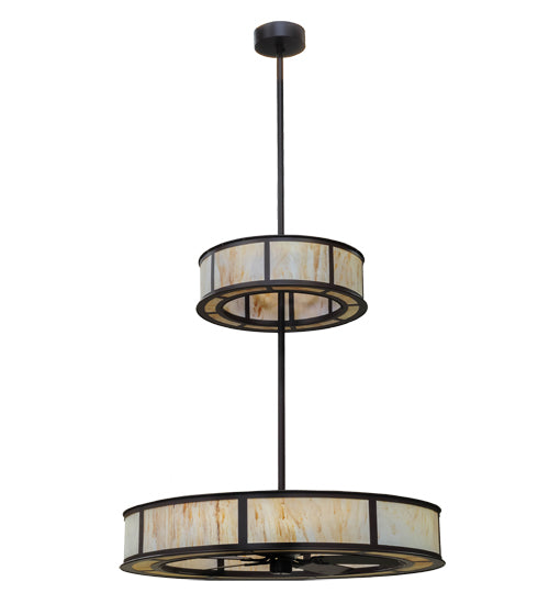 Meyda Tiffany Lighting 156408 Smythe Craftsman 16 Light Chandel-Air Decor Bronze / Dark