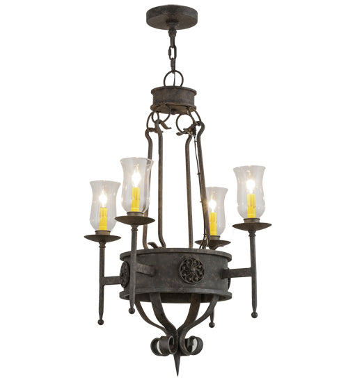 Meyda Tiffany Lorenzo 156470 Chandelier Light - Polished Nickel