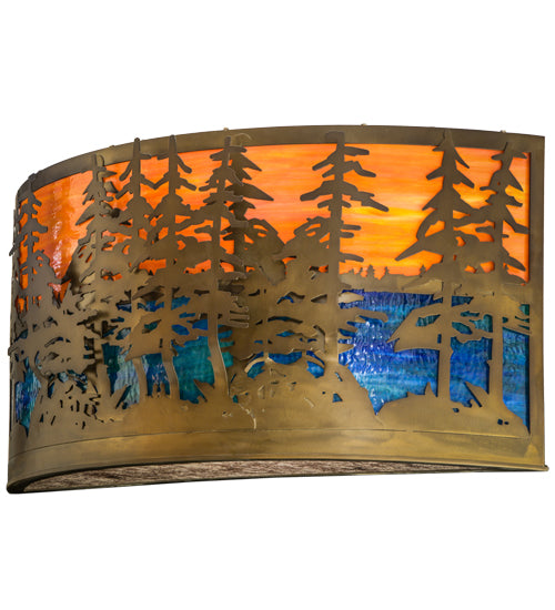 Meyda Tiffany Tall Pines 156518 Wall Light - Antique Copper