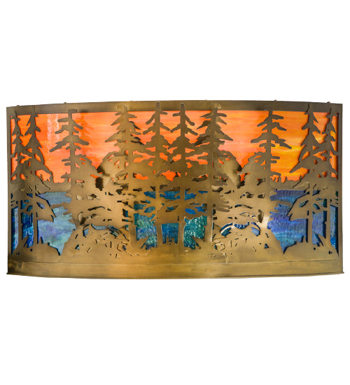 Meyda Tiffany Tall Pines 156518 Wall Light - Antique Copper