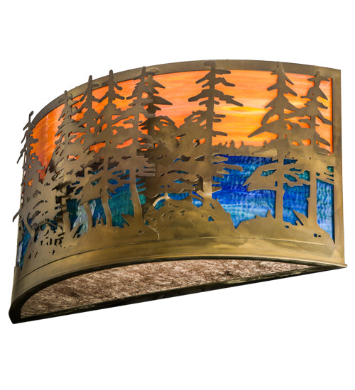 Meyda Tiffany Tall Pines 156518 Wall Light - Antique Copper