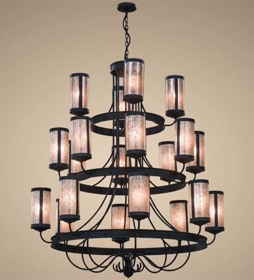 Meyda Tiffany Nehring 156557 Chandelier Light - Costello Black/Silver Mica