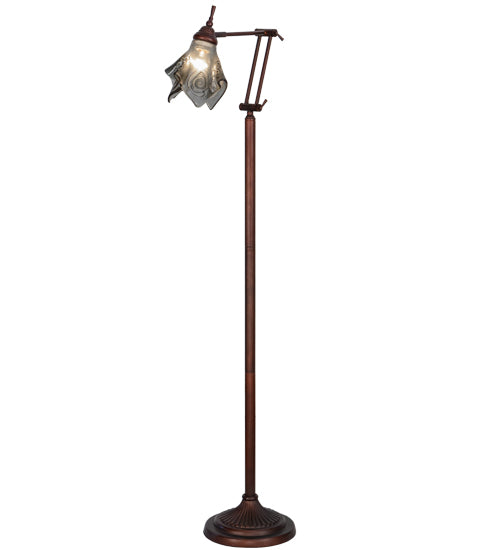 Meyda Tiffany Lighting 156568 Metro Fusion One Light Floor Lamp Lamp Bronze / Dark