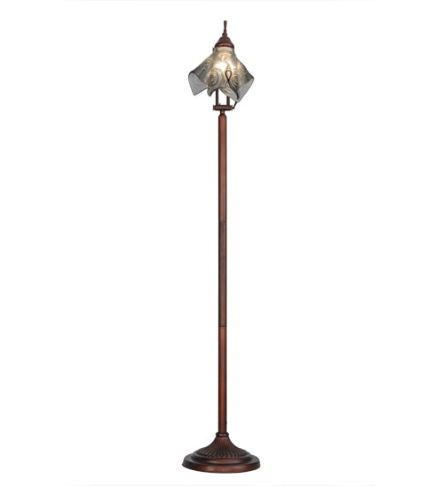 Meyda Tiffany Lighting 156568 Metro Fusion One Light Floor Lamp Lamp Bronze / Dark