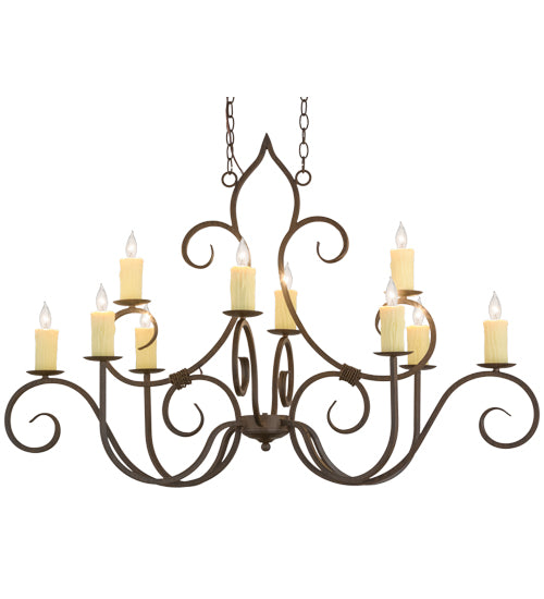 Meyda Tiffany Clifton 156587 Chandelier Light - Rust