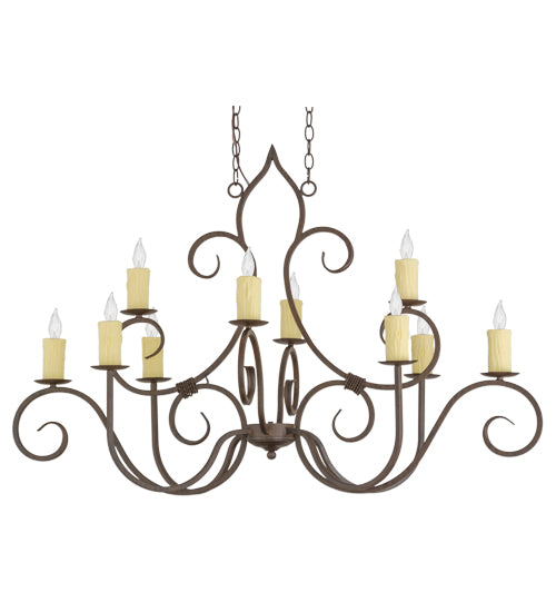 Meyda Tiffany Clifton 156587 Chandelier Light - Rust