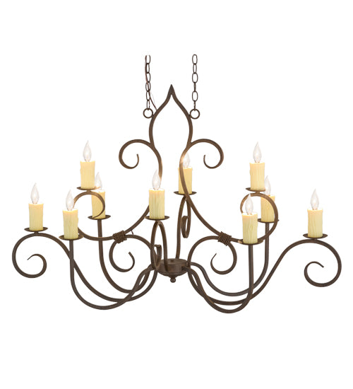 Meyda Tiffany Clifton 156587 Chandelier Light - Rust