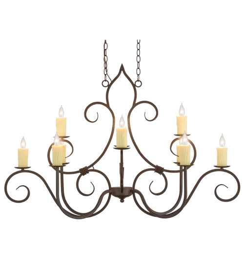 Meyda Tiffany Clifton 156587 Chandelier Light - Rust