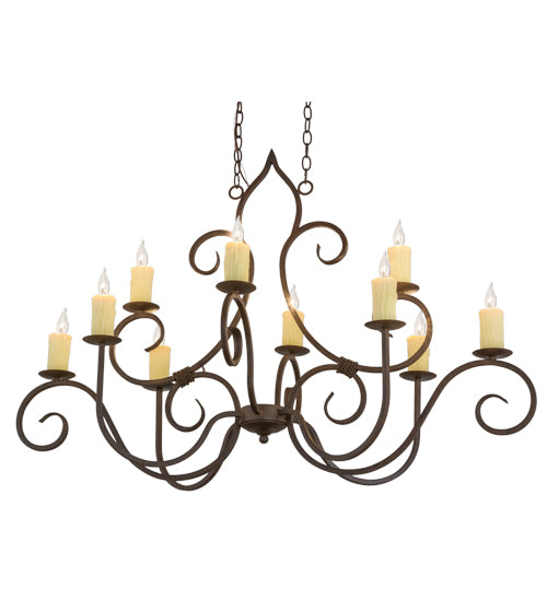 Meyda Tiffany Clifton 156587 Chandelier Light - Rust