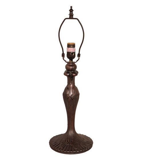 Meyda Tiffany Lighting 156680 Fleur One Light Table Base Lamp Bronze / Dark