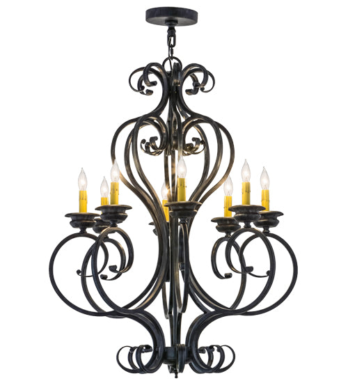 Meyda Tiffany Fernando 156713 Chandelier Light - Mahogany Bronze
