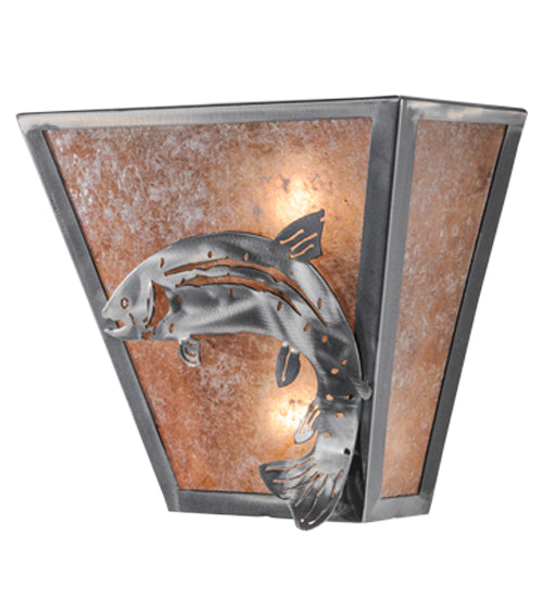 Meyda Tiffany Leaping Trout 15676 Wall Light - Steel