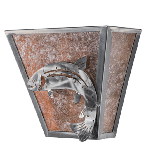 Meyda Tiffany Leaping Trout 15676 Wall Light - Steel