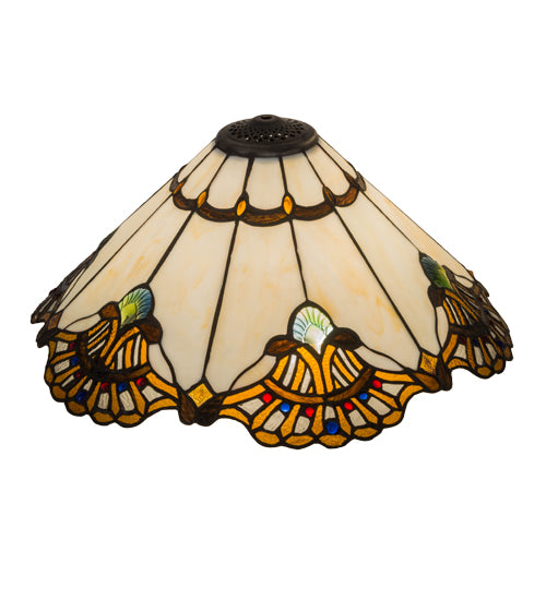 Meyda Tiffany Lighting 157062 Shell With Jewels Shade Lamp Shade Multicolored