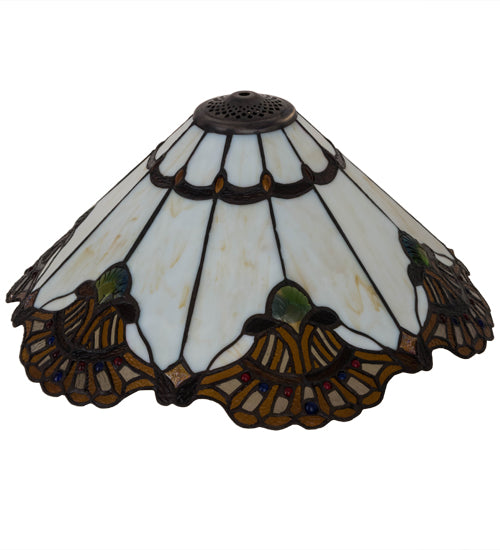 Meyda Tiffany Lighting 157062 Shell With Jewels Shade Lamp Shade Multicolored