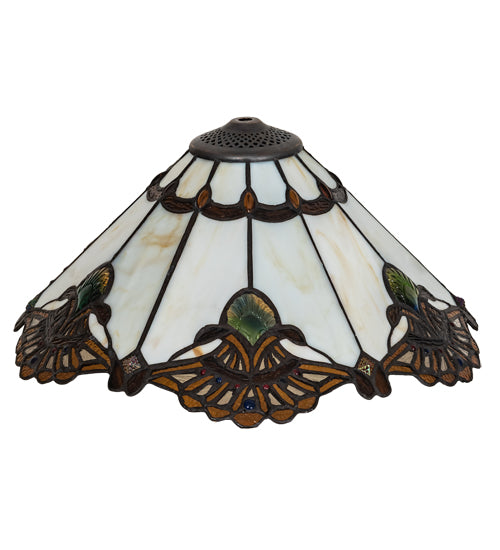 Meyda Tiffany Lighting 157065 Shell With Jewels Shade Lamp Shade Multicolored