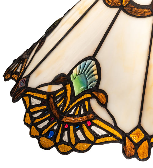 Meyda Tiffany Lighting 157065 Shell With Jewels Shade Lamp Shade Multicolored