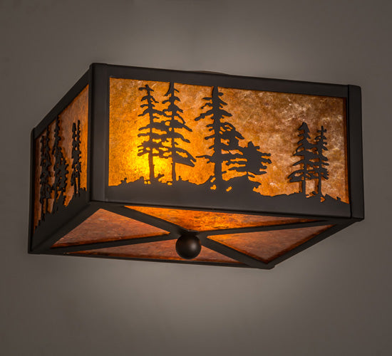 Meyda Tiffany Tall Pines 157088 Ceiling Light - Oil Rubbed Bronze
