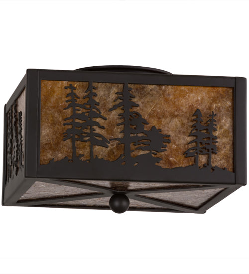 Meyda Tiffany Tall Pines 157088 Ceiling Light - Oil Rubbed Bronze