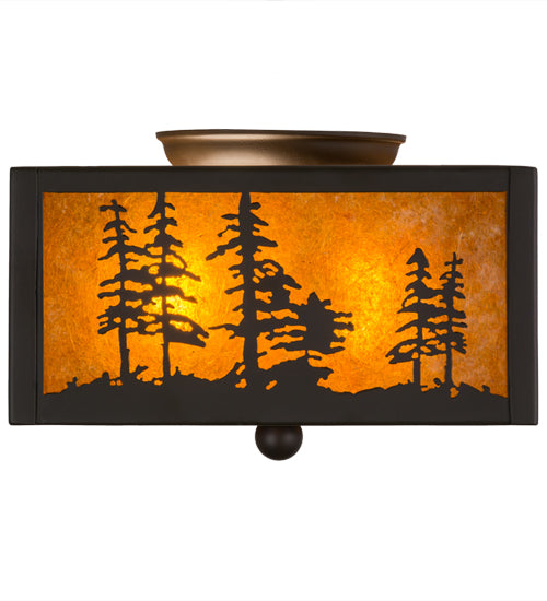 Meyda Tiffany Tall Pines 157088 Ceiling Light - Oil Rubbed Bronze
