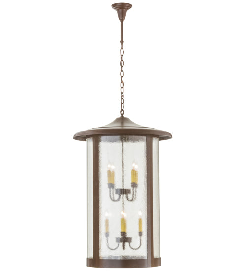 Meyda Tiffany Lighting 157230 Fulton Eight Light Pendant Decor Bronze / Dark