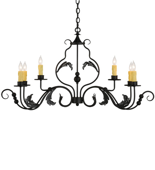 Meyda Tiffany Augusta 157238 Chandelier Light - Wrought Iron