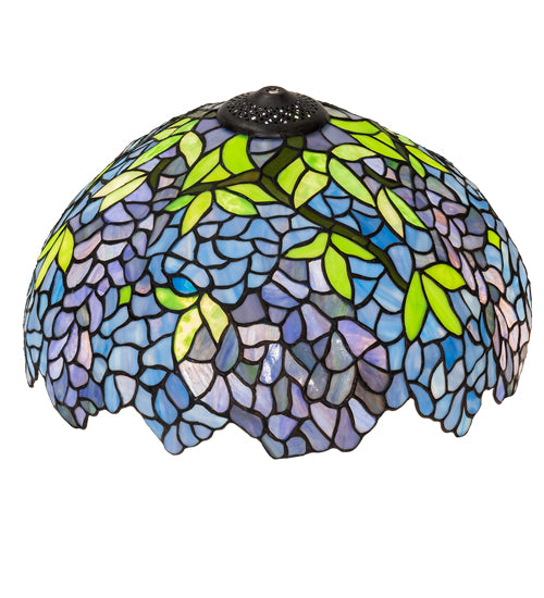 Meyda Tiffany Lighting 157253 Wisteria Shade Lamp Shade Bronze / Dark
