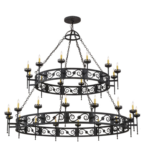 Meyda Tiffany Majella 157277 Chandelier Light - Craftsman Brown