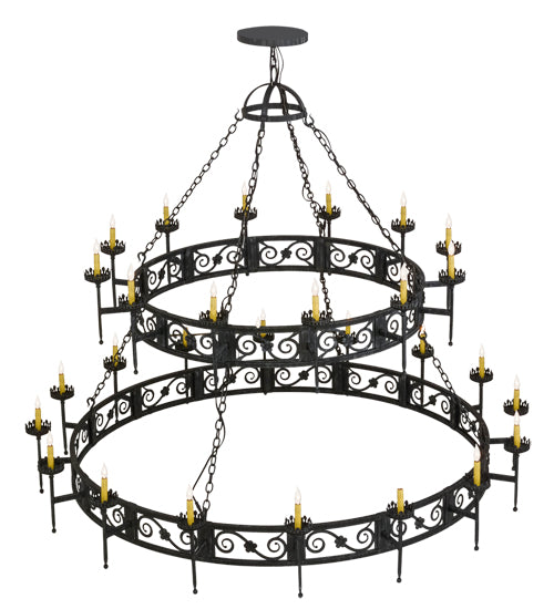 Meyda Tiffany Majella 157277 Chandelier Light - Craftsman Brown