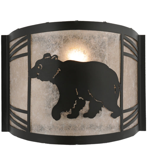 Meyda Tiffany Happy Bear On The Loose 157293 Wall Light - Antique Copper