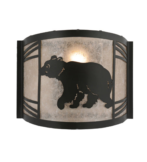 Meyda Tiffany Happy Bear On The Loose 157293 Wall Light - Antique Copper