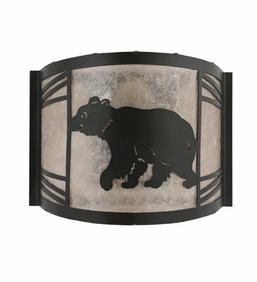 Meyda Tiffany Happy Bear On The Loose 157293 Wall Light - Antique Copper