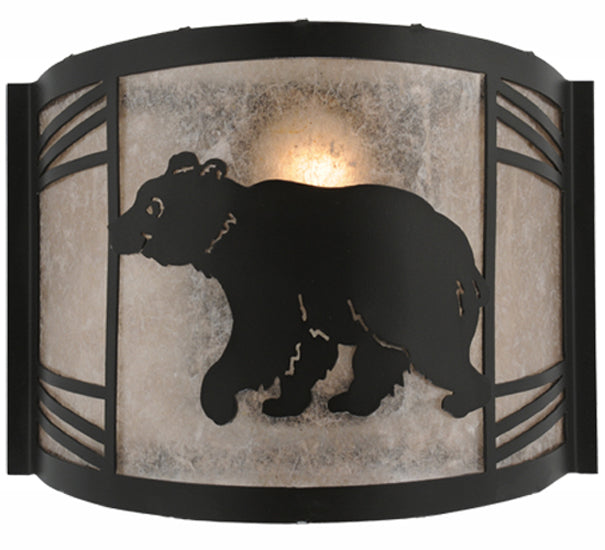 Meyda Tiffany Happy Bear On The Loose 157293 Wall Light - Antique Copper