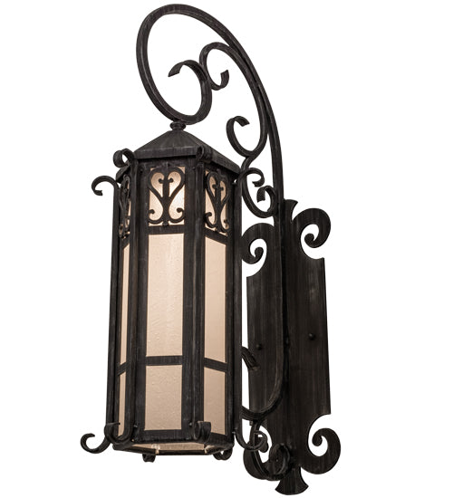 Meyda Tiffany Lighting 157311 Caprice One Light Wall Sconce Outdoor Bronze / Dark