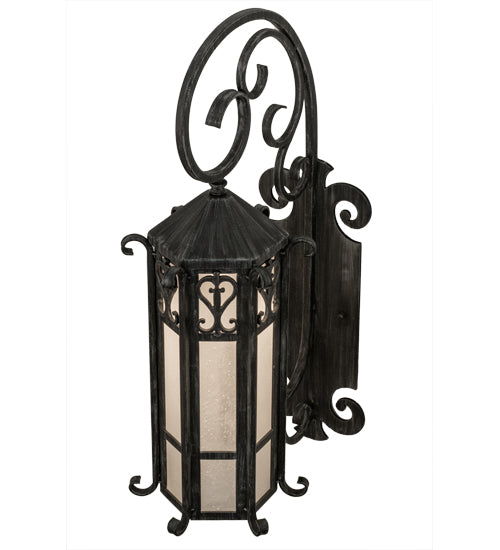 Meyda Tiffany Lighting 157311 Caprice One Light Wall Sconce Outdoor Bronze / Dark
