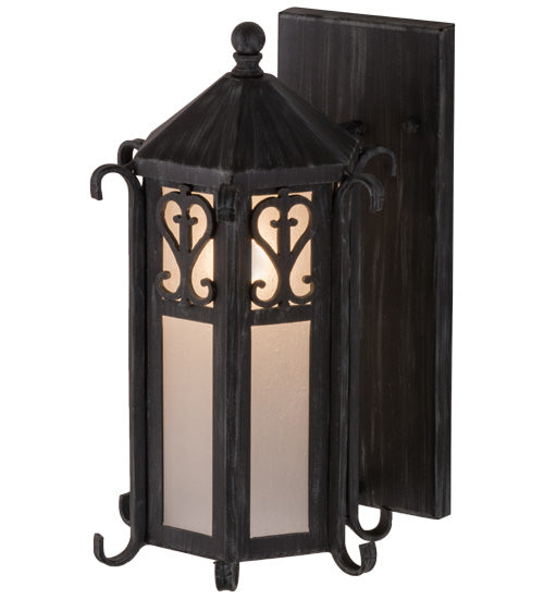 Meyda Tiffany Lighting 157313 Caprice One Light Wall Sconce Outdoor Bronze / Dark