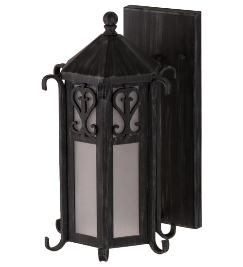 Meyda Tiffany Lighting 157313 Caprice One Light Wall Sconce Outdoor Bronze / Dark