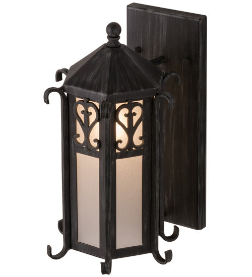Meyda Tiffany Lighting 157313 Caprice One Light Wall Sconce Outdoor Bronze / Dark