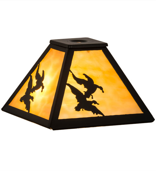 Meyda Tiffany Lighting 157338 Ducks In Flight Shade Lamp Shade Bronze / Dark